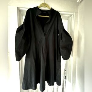 COS midi full dress with barrel sleeves